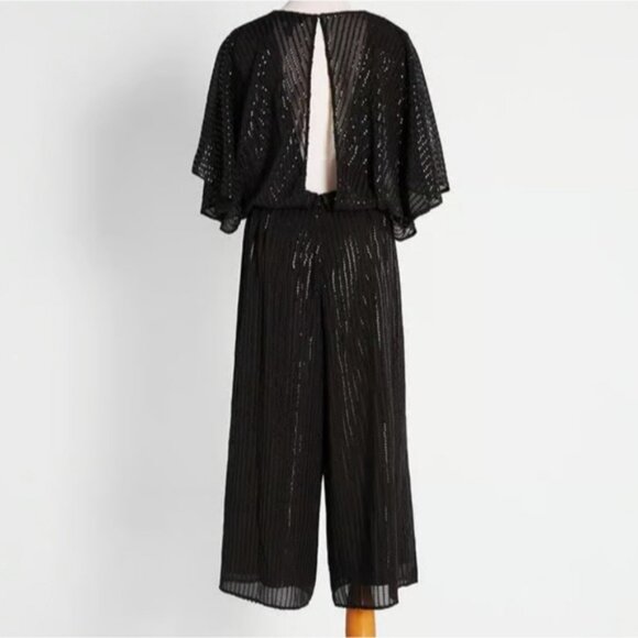 Modcloth Twinkle Like Starlight Wide Leg Sequined Jumpsuit Size XS New Party - Picture 12 of 14